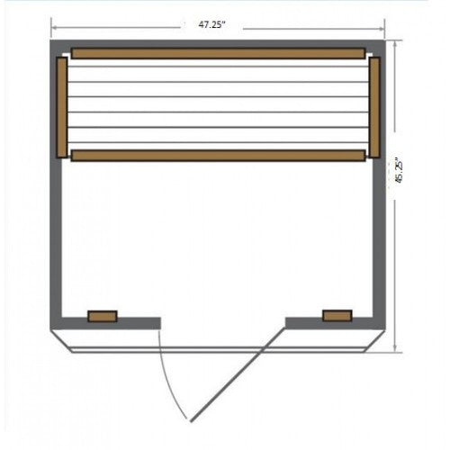 2-Person Infrared Cedar Sauna