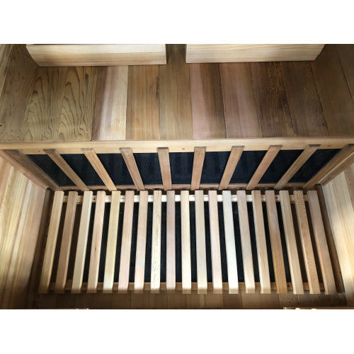 2-Person Infrared Cedar Sauna, featuring premium cedar wood and advanced infrared heating, designed for a cozy and rejuvenating personal wellness experience-2