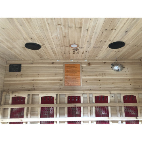 Cayenne 4-Person Outdoor Infrared Sauna, built with durable wood and advanced infrared technology, designed for a relaxing outdoor sauna experience in any setting-3