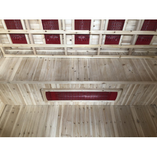 Cayenne 4-Person Outdoor Infrared Sauna, built with durable wood and advanced infrared technology, designed for a relaxing outdoor sauna experience in any setting-5