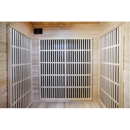 Evansport 2-Person Indoor Infrared Sauna, featuring a sleek and modern design with advanced infrared technology, providing a relaxing and health-boosting sauna experience-2