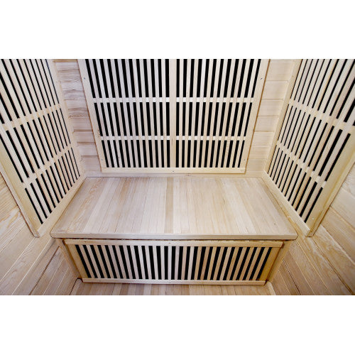 Evansport 2-Person Indoor Infrared Sauna, featuring a sleek and modern design with advanced infrared technology, providing a relaxing and health-boosting sauna experience-3