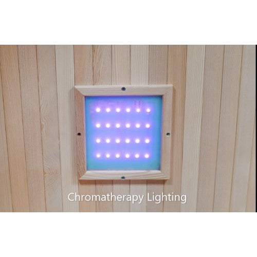 Evansport 2-Person Indoor Infrared Sauna, featuring a sleek and modern design with advanced infrared technology, providing a relaxing and health-boosting sauna experience-5
