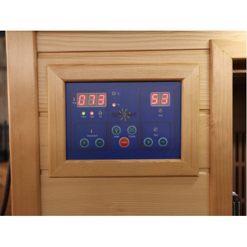 Evansport 2-Person Indoor Infrared Sauna, featuring a sleek and modern design with advanced infrared technology, providing a relaxing and health-boosting sauna experience-6