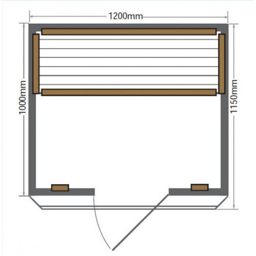 Evansport 2-Person Indoor Infrared Sauna, featuring a sleek and modern design with advanced infrared technology, providing a relaxing and health-boosting sauna experience-9