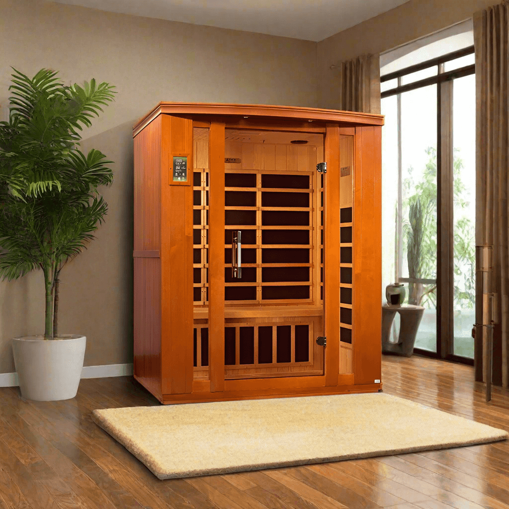 Golden Designs Dynamic Bellagio 3 Person Low EMF FAR Infrared Sauna