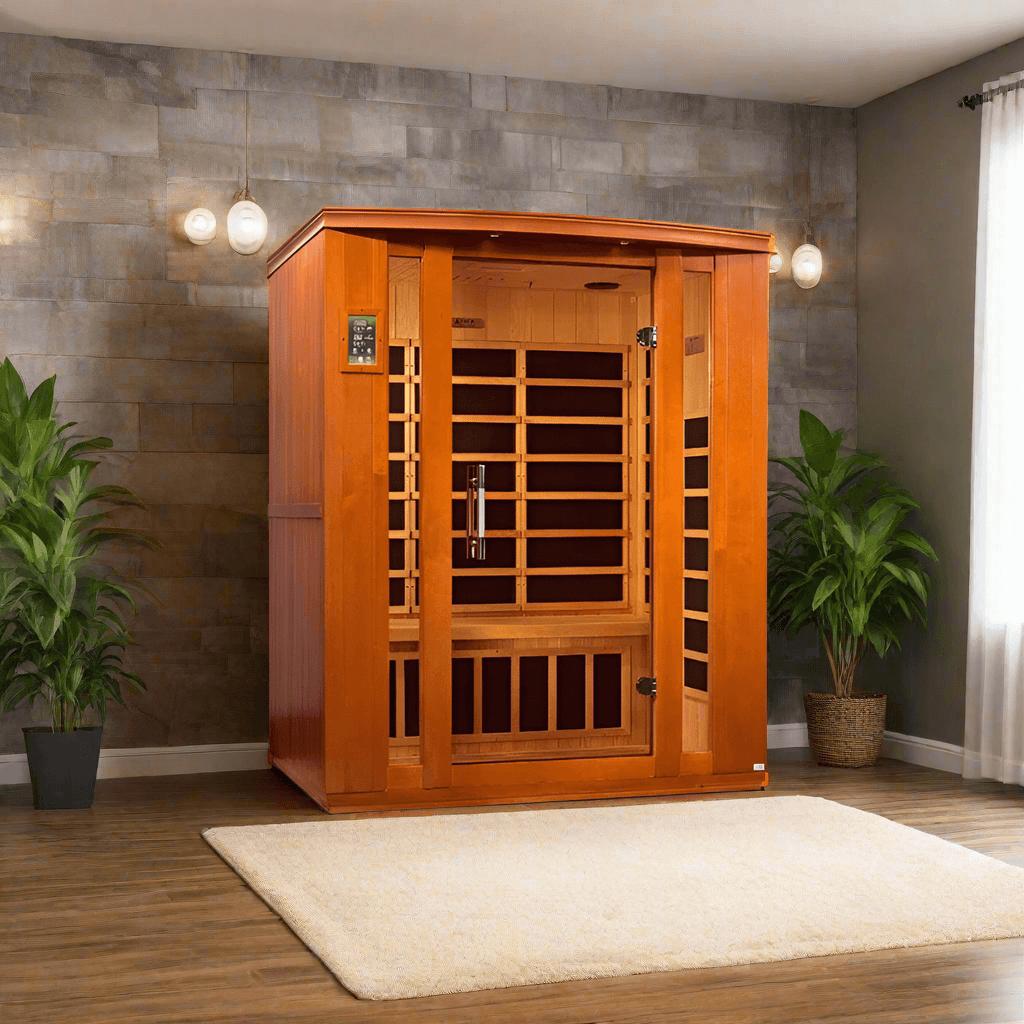 Golden Designs Dynamic Bellagio 3 Person Low EMF FAR Infrared Sauna