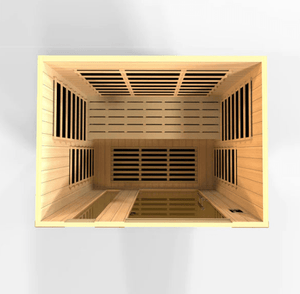 Golden Designs Dynamic Lugano Elite 3-Person Ultra Low EMF FAR Infrared Sauna