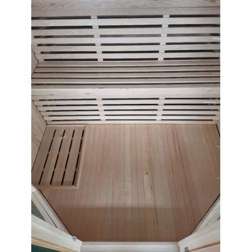 Tiburon 4-Person Indoor Traditional Sauna with Double Bench Seating