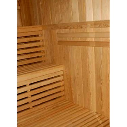 Tiburon 4-Person Indoor Traditional Sauna with Double Bench Seating