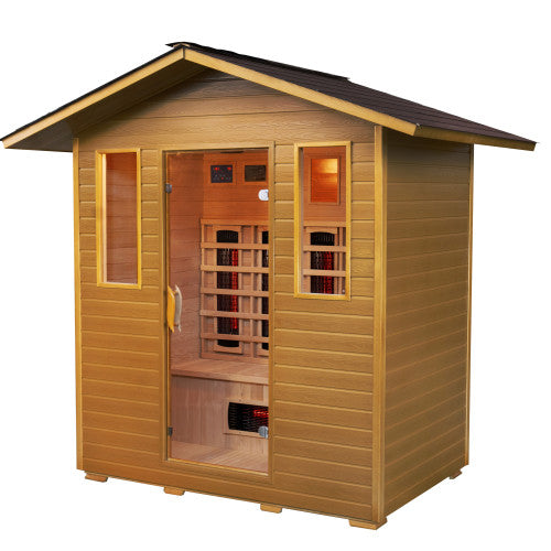 Cayenne 4-Person Outdoor Infrared Sauna second view