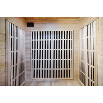 Evansport 2-Person Indoor Infrared Sauna, featuring a sleek and modern design with advanced infrared technology, providing a relaxing and health-boosting sauna experience-2
