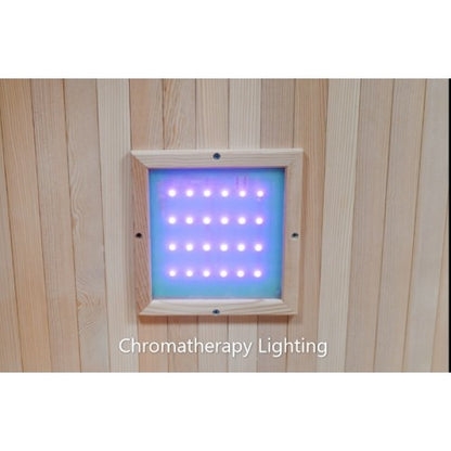 Evansport 2-Person Indoor Infrared Sauna, featuring a sleek and modern design with advanced infrared technology, providing a relaxing and health-boosting sauna experience-5