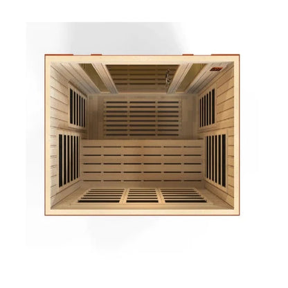 Golden Designs Dynamic Bellagio 3 Person Low EMF FAR Infrared Sauna