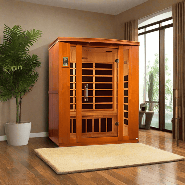 Golden Designs Dynamic Bellagio 3 Person Low EMF FAR Infrared Sauna