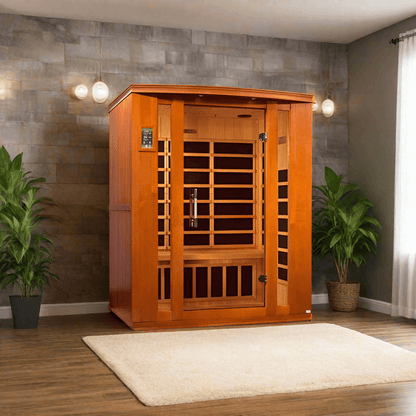 Golden Designs Dynamic Bellagio 3 Person Low EMF FAR Infrared Sauna