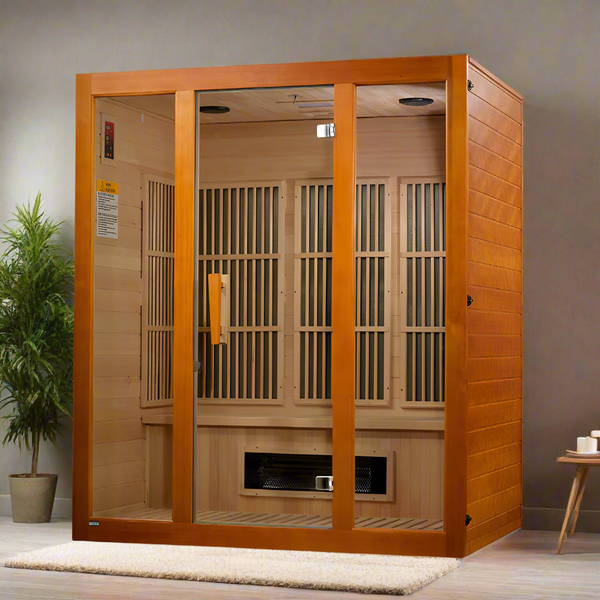 Golden Designs Maxxus Alpine Dual Tech 3-Person Low EMF FAR Infrared Sauna