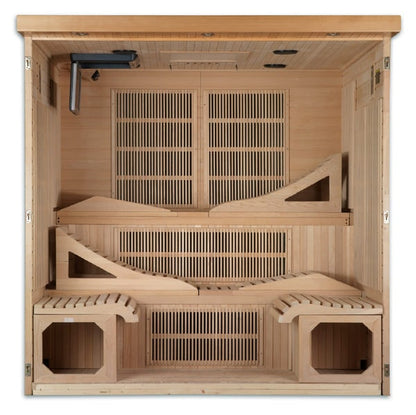 Golden Designs Dynamic Monaco 6-Person Ultra Low EMF FAR Infrared Sauna