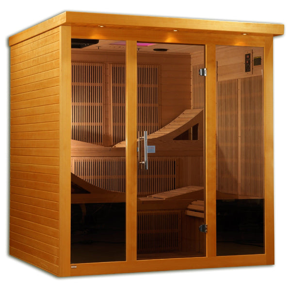 Golden Designs Dynamic Monaco 6-Person Ultra Low EMF FAR Infrared Sauna second view