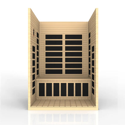 Golden Designs Dynamic Santiago 2-Person Low EMF FAR Infrared Sauna