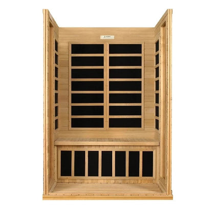 Golden Designs Dynamic Versailles 2 Person Low EMF FAR Infrared Sauna